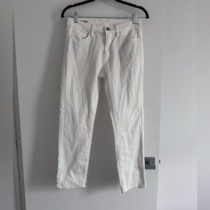 Muji White Ankle-Length Skinny Stretch Jeans Women’s 25